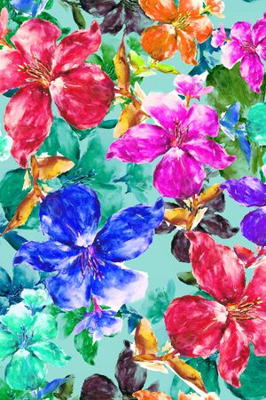 花卉印花华亿平台图片