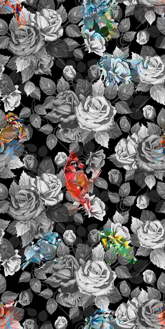 休闲时尚 复古 写意 水彩印花华亿平台图片