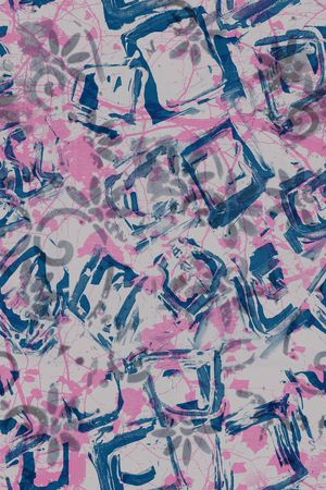 抽象纹样印花华亿平台图片