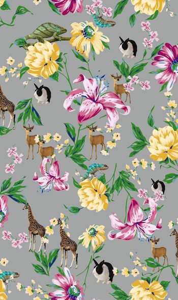 513449-时尚动物花卉