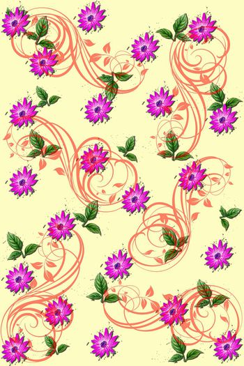 513468-时尚清新小碎花裙子衣服家纺面料