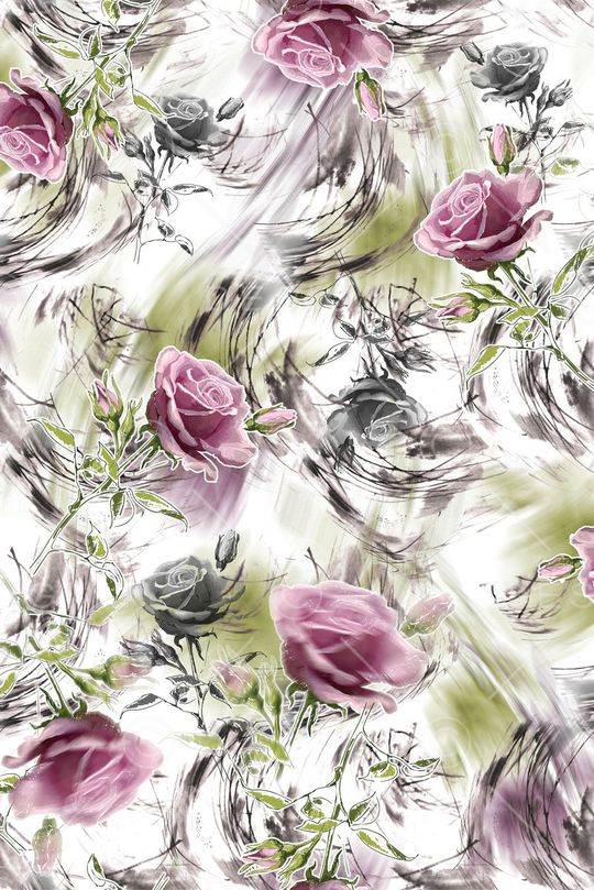 玫瑰印花华亿平台图片