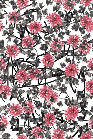 抽象印花华亿平台图片