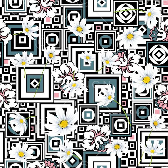 潮流时尚印花华亿平台图片