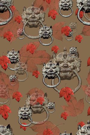 中国风印花华亿平台图片