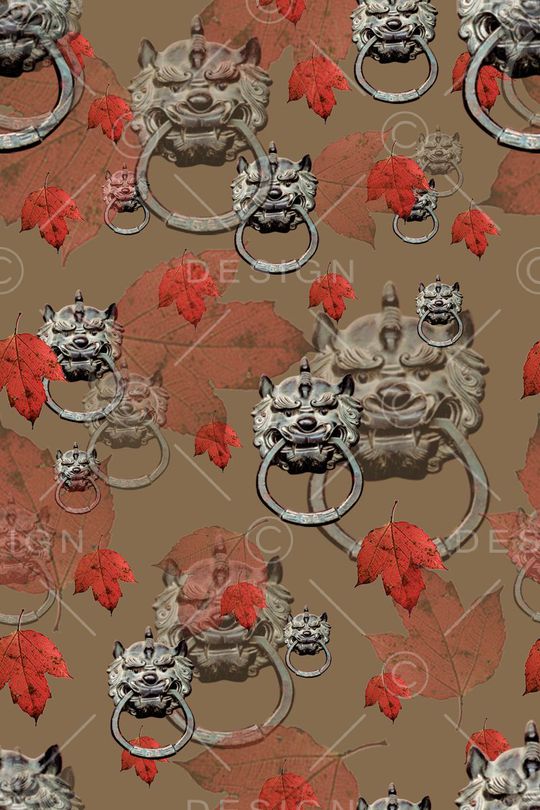 中国风印花华亿平台图片