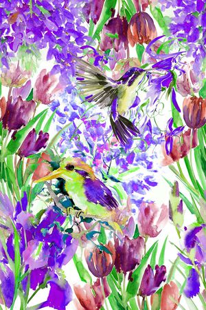 水彩印花华亿平台图片