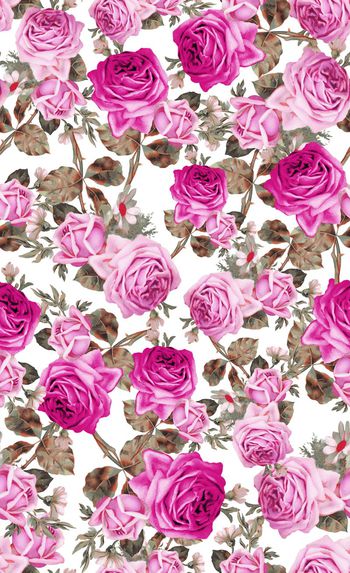 513754-手绘油画玫瑰花