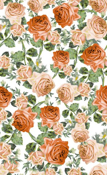 513756-手绘油画玫瑰花