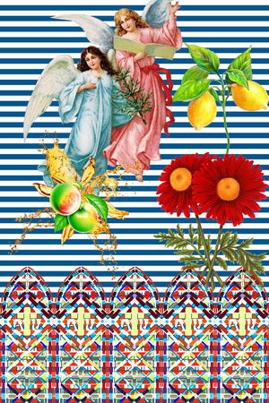 MAX-大牌风格印花华亿平台图片