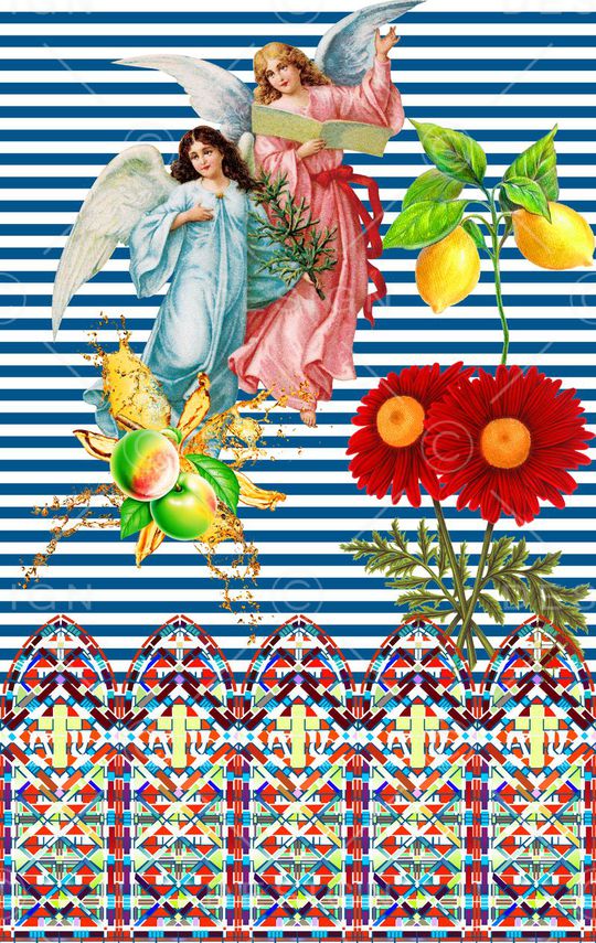 MAX-大牌风格印花华亿平台图片