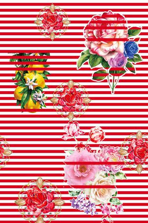 MAX-大牌风格印花华亿平台图片