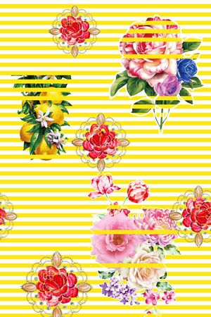 MAX-大牌风格印花华亿平台图片