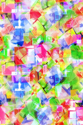 513820-时尚炫彩几何方块