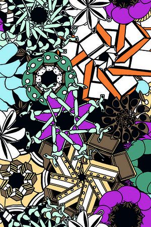 几何印花华亿平台图片