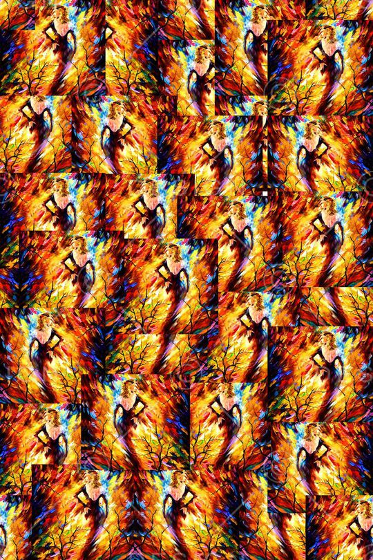 抽象印花华亿平台图片