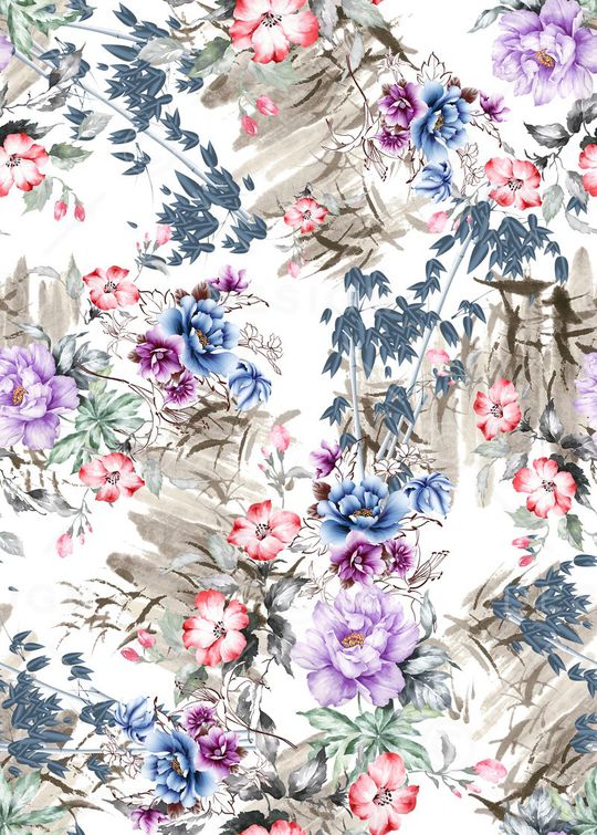 中国风印花华亿平台图片