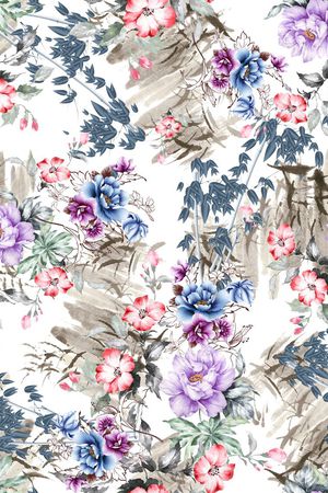 中国风印花华亿平台图片