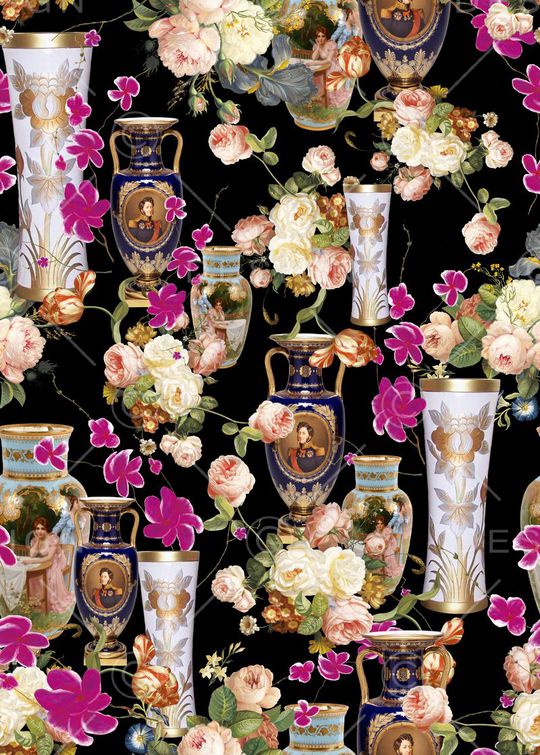 欧式印花华亿平台图片