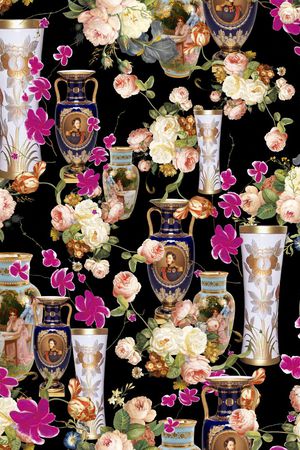 欧式印花华亿平台图片