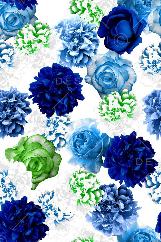 数码花卉印花华亿平台图片