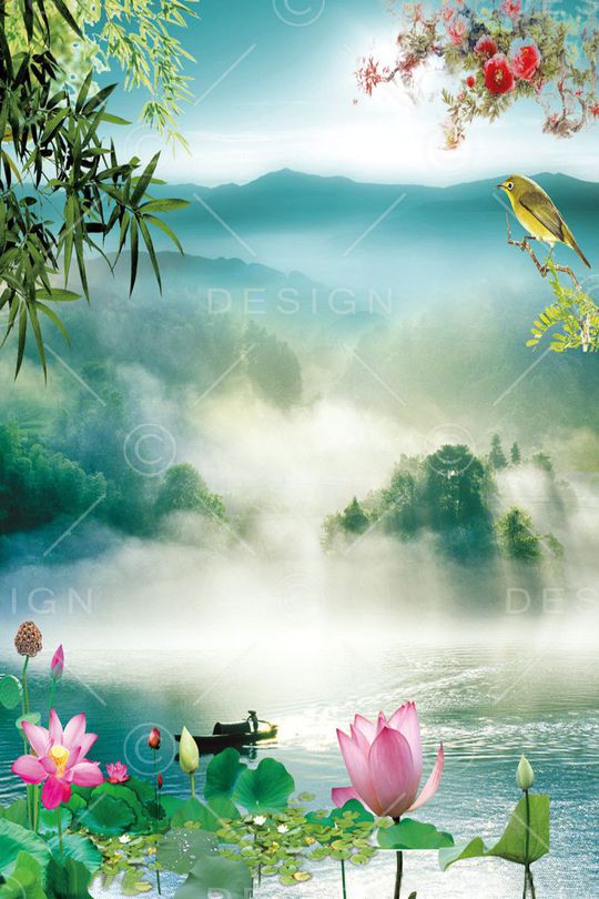 中国风印花华亿平台图片