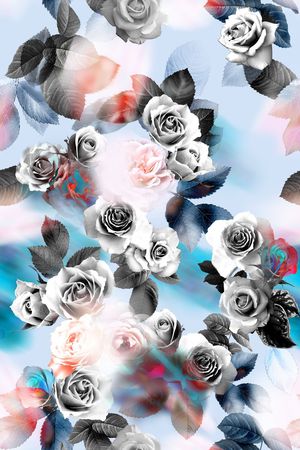 玫瑰印花华亿平台图片