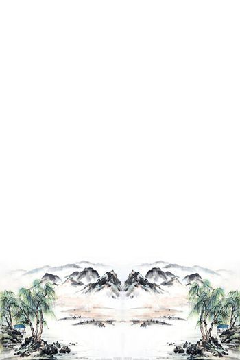 中国风印花华亿平台图片