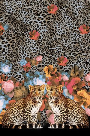 豹纹印花华亿平台图片