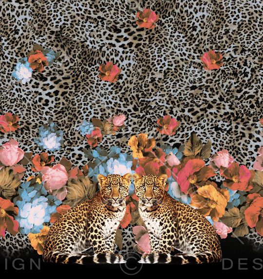 豹纹印花华亿平台图片