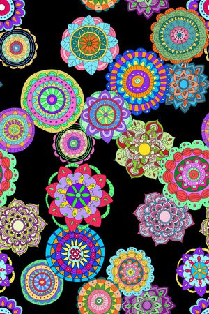 曼陀罗印花华亿平台图片