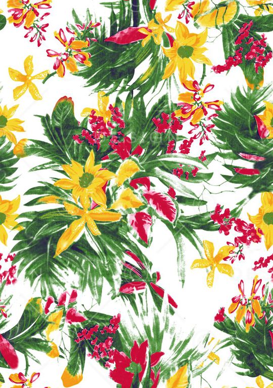 时尚花印花华亿平台图片