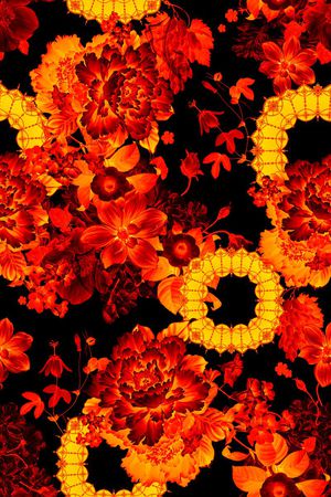 中国风印花华亿平台图片