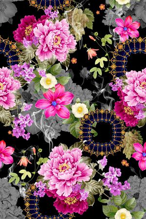 复古大牌印花华亿平台图片