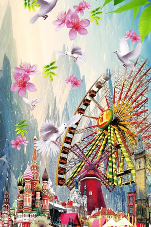 流行印花华亿平台图片