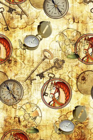 复古印花华亿平台图片