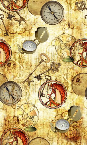 复古印花华亿平台图片