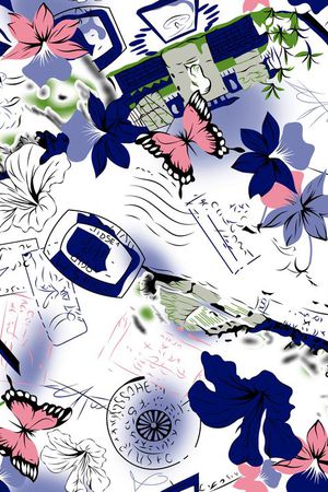 几何印花华亿平台图片