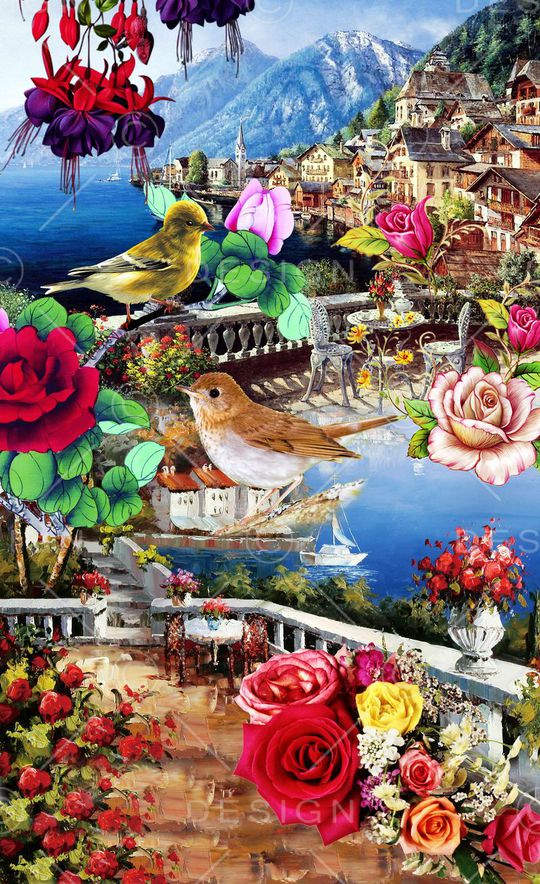 风景印花华亿平台图片