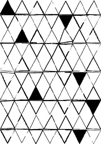 514727-男装衬衫几何三角单色黑白风