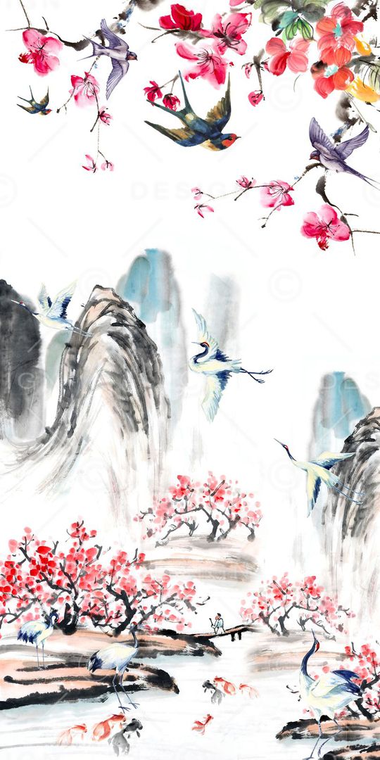 山水印花华亿平台图片