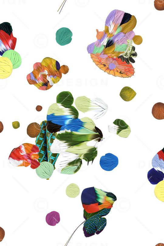 抽象涂鸦风格印花华亿平台图片