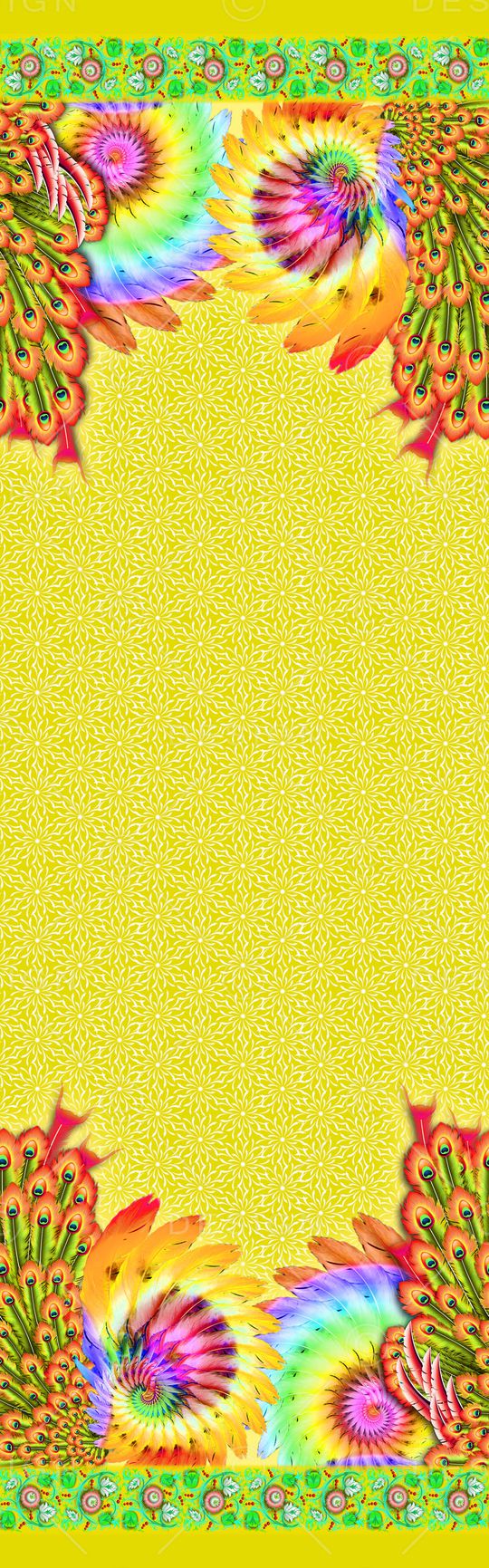 羽毛印花华亿平台图片