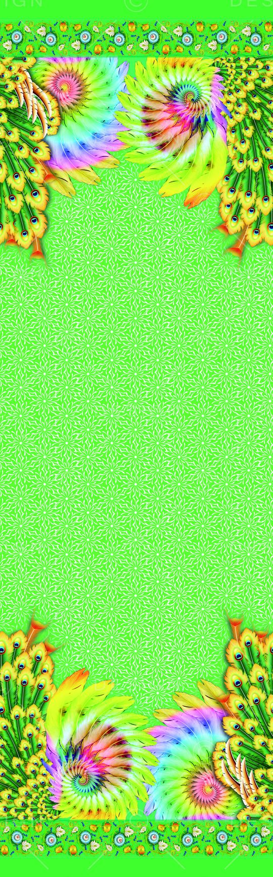 羽毛印花华亿平台图片