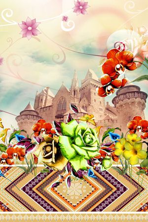 欧式风格印花华亿平台图片