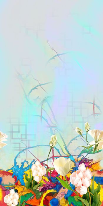 抽象印花华亿平台图片