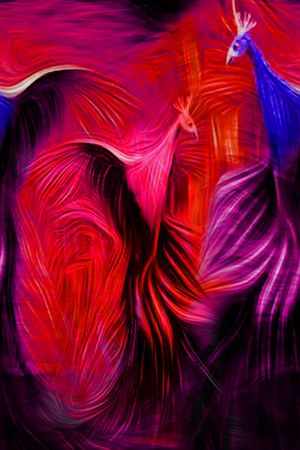 抽象印花华亿平台图片