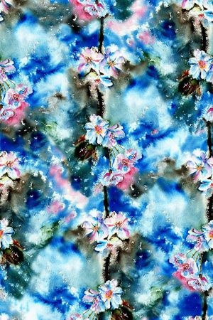 手绘印花华亿平台图片