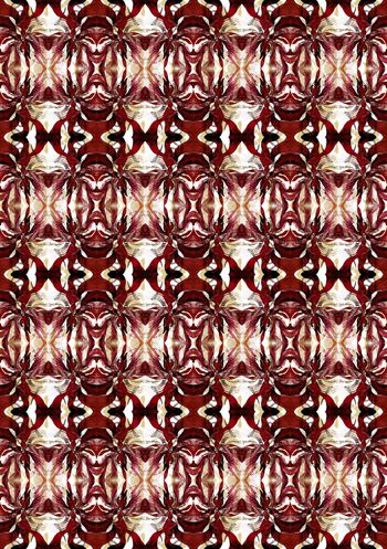 514978-民族风 水彩手绘窗格纹 女装 家纺