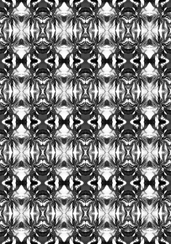 514980-民族风 水彩手绘窗格纹 女装 家纺